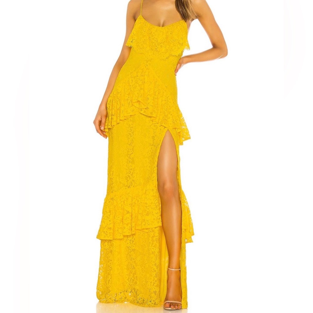 Micheal Costello x REVOLVE Justine Gown in Yellow